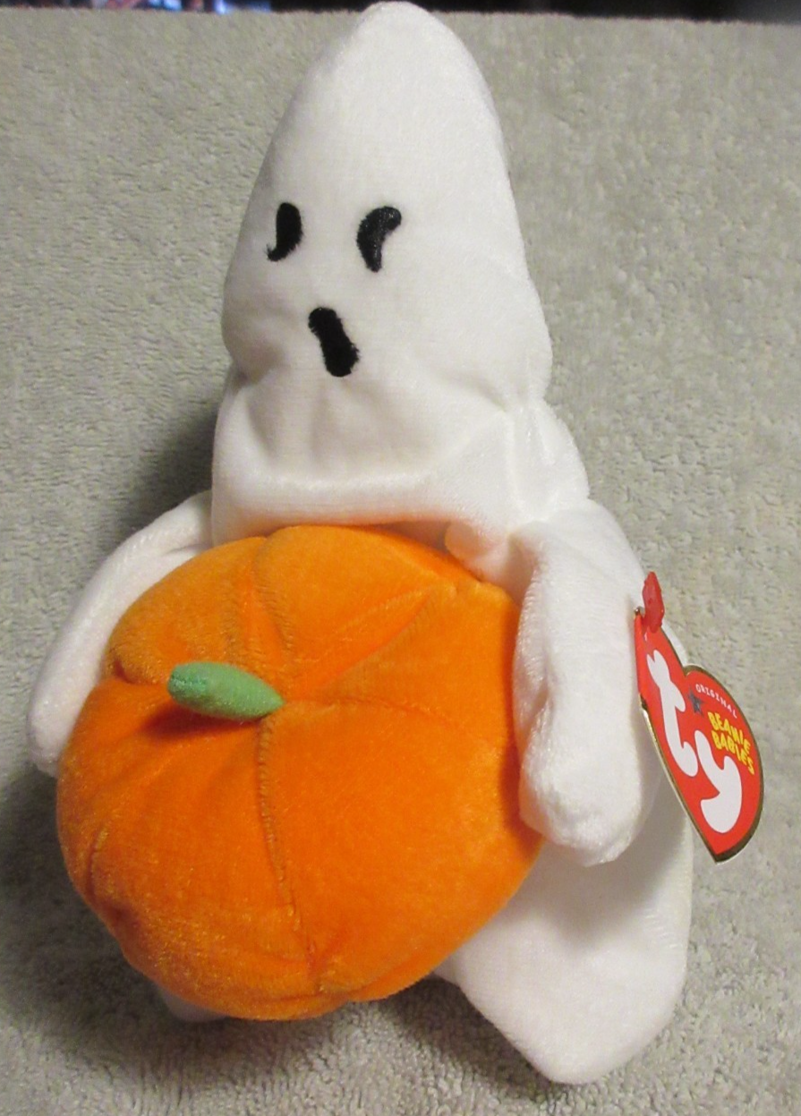 Ty Beanie Baby Ghoul the Ghost DOB November 1, 2004 MWMT Free Shipping