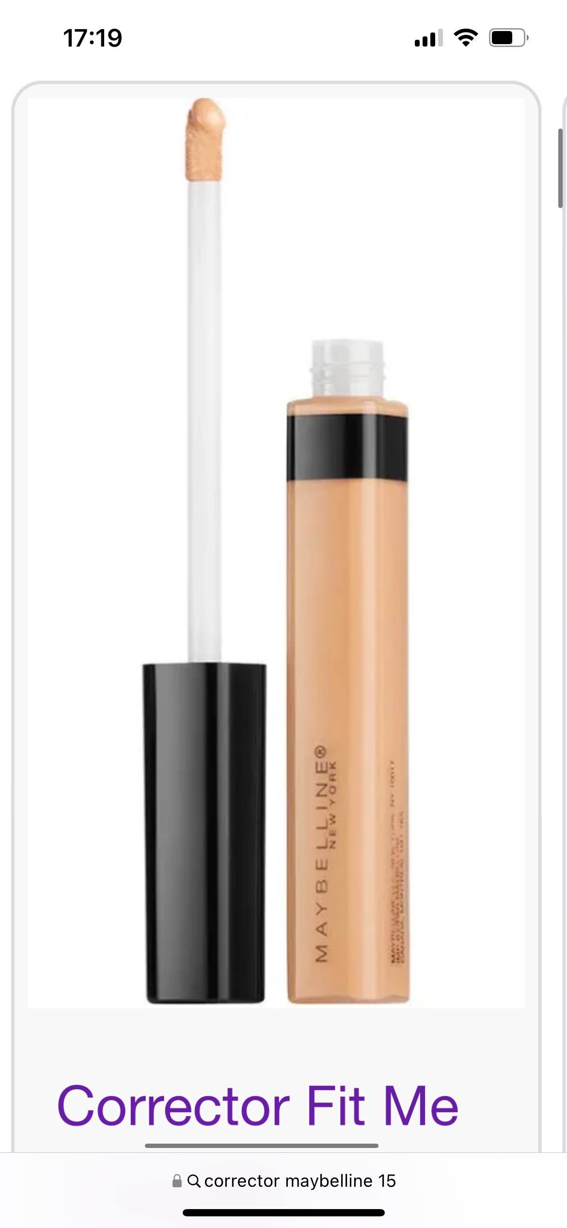 Corrector Fit Me Concealer 15 Light Maybelline