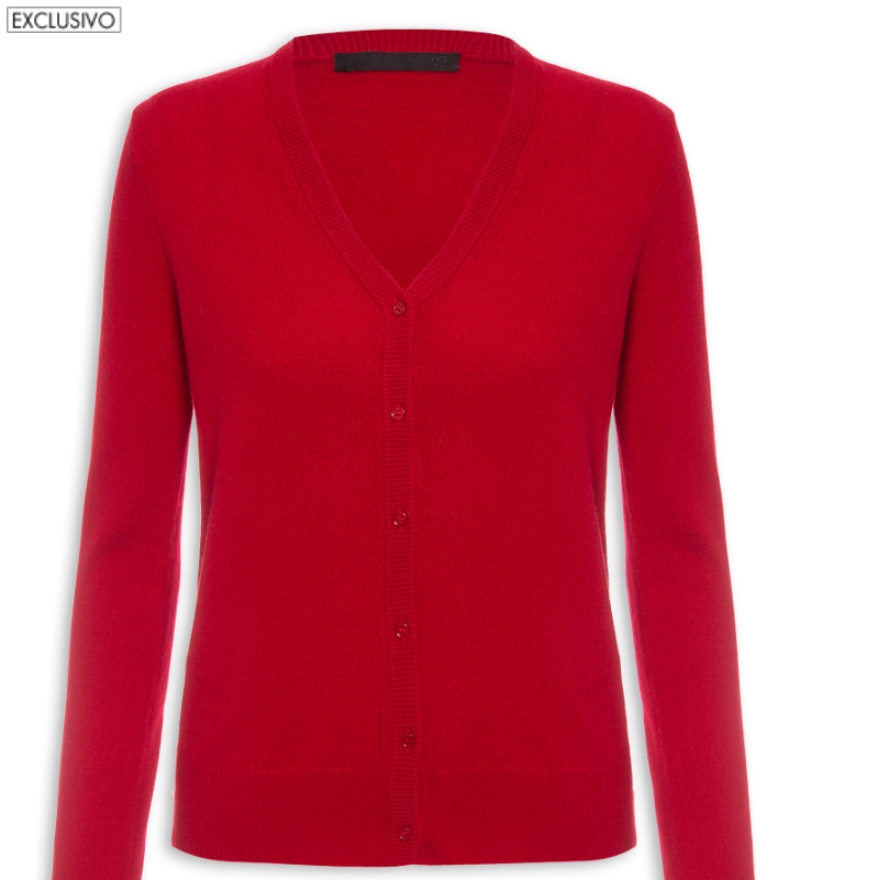 Cardigan Feminino Cashmere - '2Essential - Vinho - Shop2gether