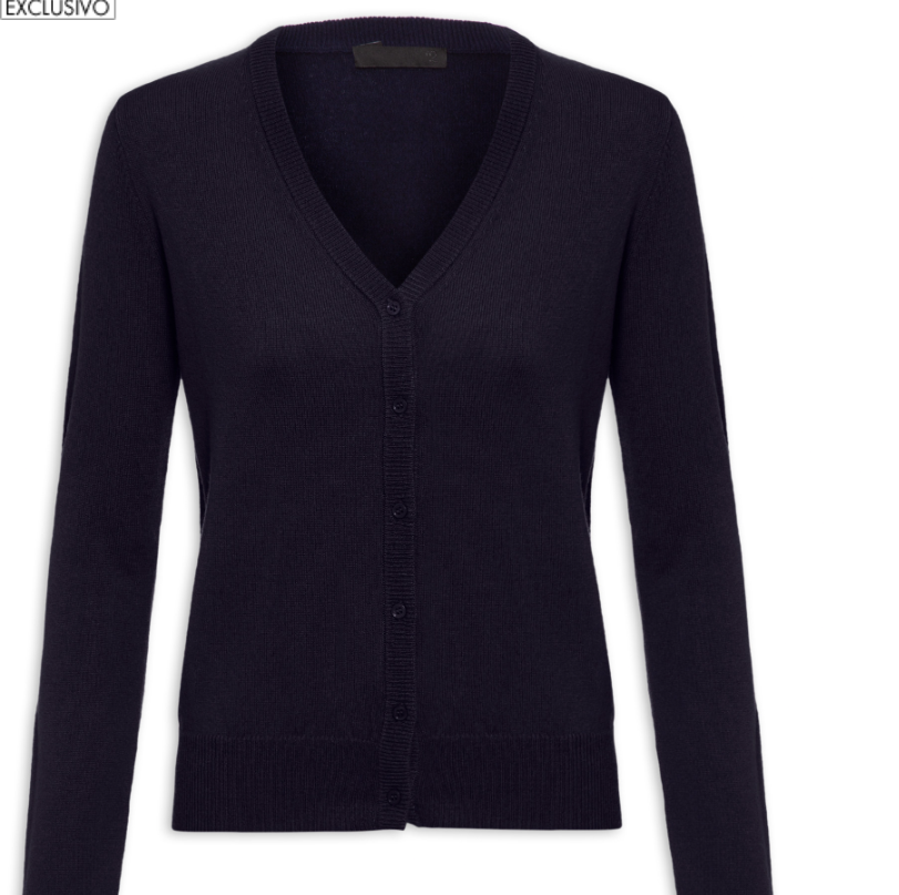 Cardigan Feminino Cashmere - '2Essential - Azul - Shop2gether