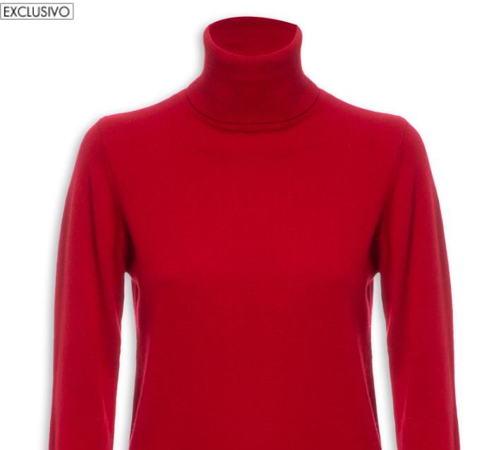 Blusa Feminina Gola Rulê Cashmere - Shop2Gether - Vinho - Shop2gether