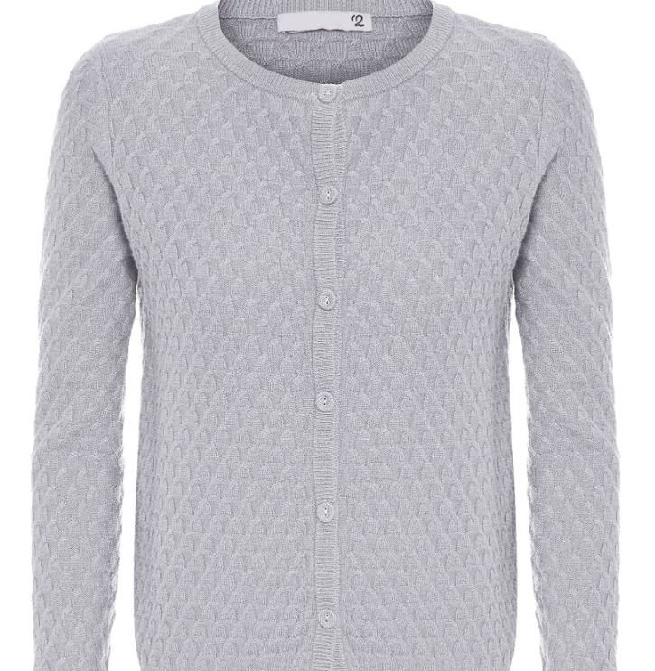 Cardigan Feminino Cashmere Tranças Com Botões - Shop2Gether - Cinza - Shop2gether