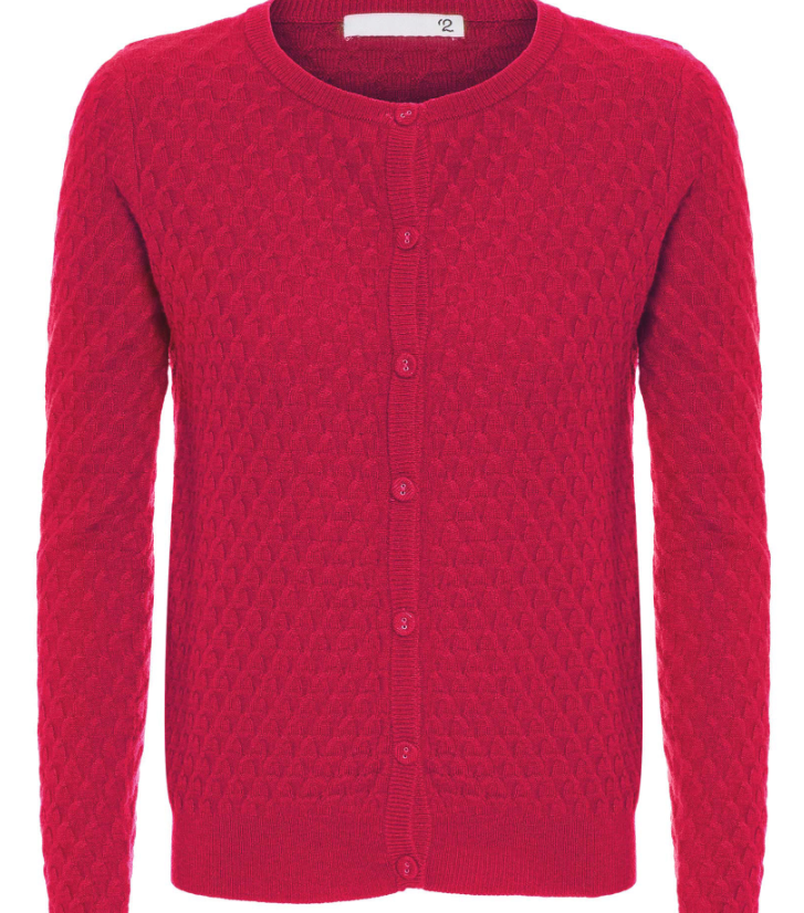 Cardigan Feminino Cashmere Tranças Com Botões - Shop2Gether - Vermelho - Shop2gether