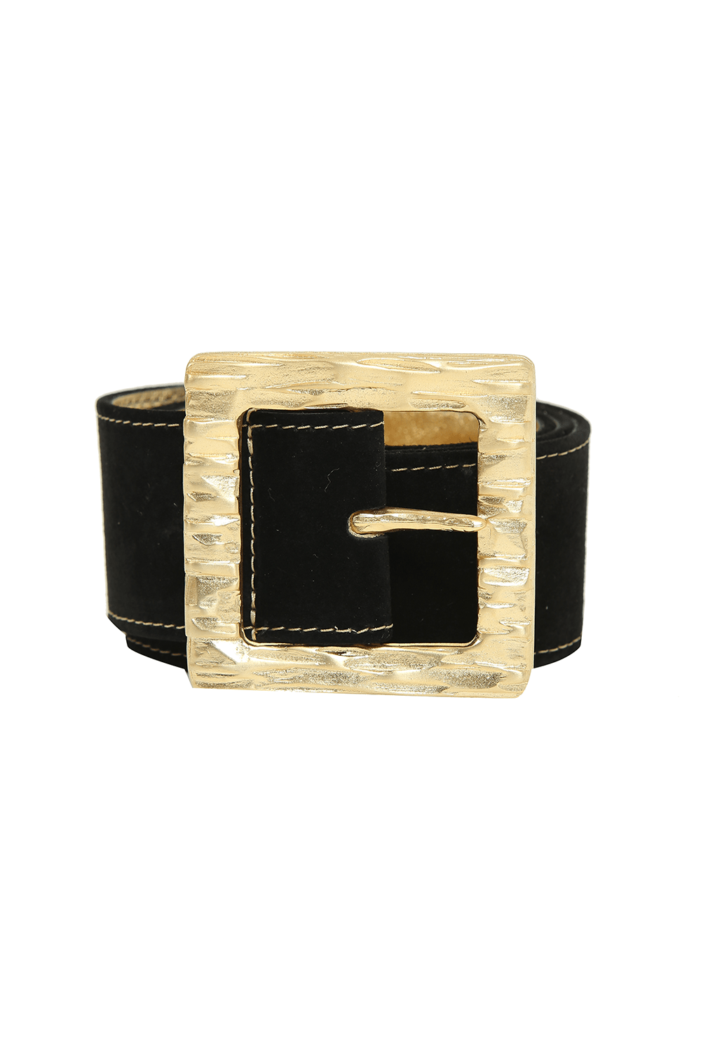 Cinto Fivela Quadrada Vintage - Preto - gallerist