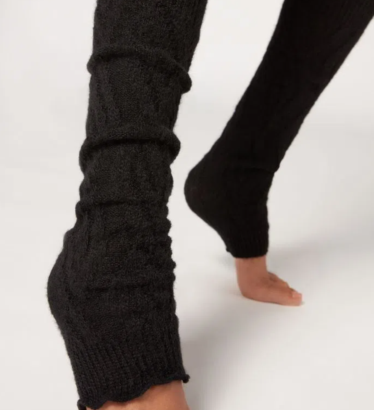 Meias Estilo Polaina com Tecido Trabalhado - DL0370 - calzedonia