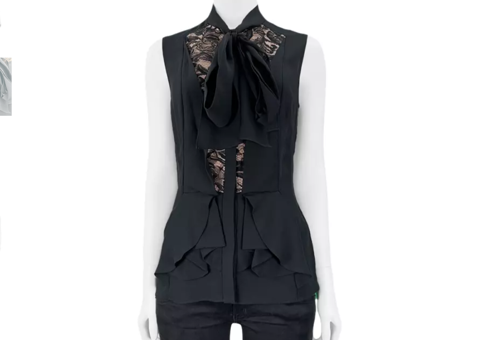 Blusa Elie Saab Seda Preta