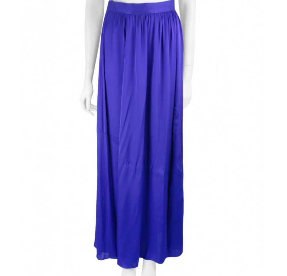 Saia Rachel Zoe Seda Azul