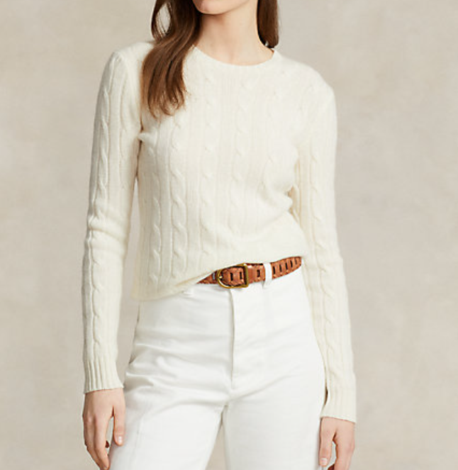 Cable-Knit Cashmere Jumper for Women | Ralph Lauren® BR