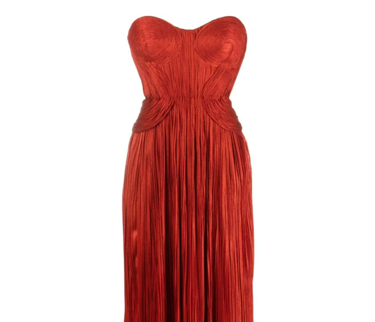 Vestido de festa Kamina plissado