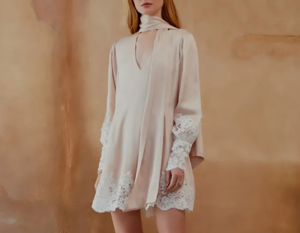 Vestido Curto Renda Barra - Agilita