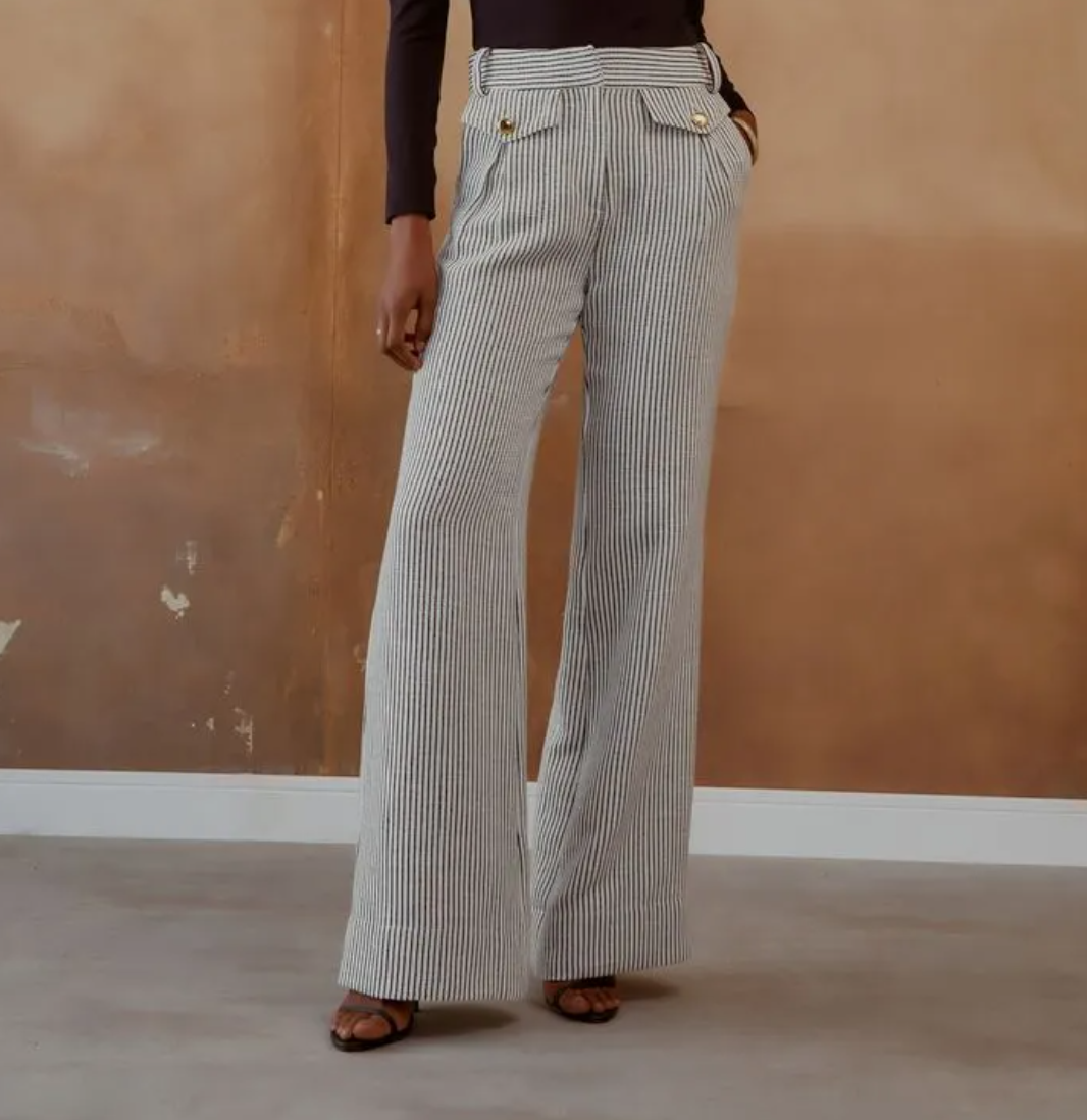 Calça Tweed Listra Lapela - Agilita