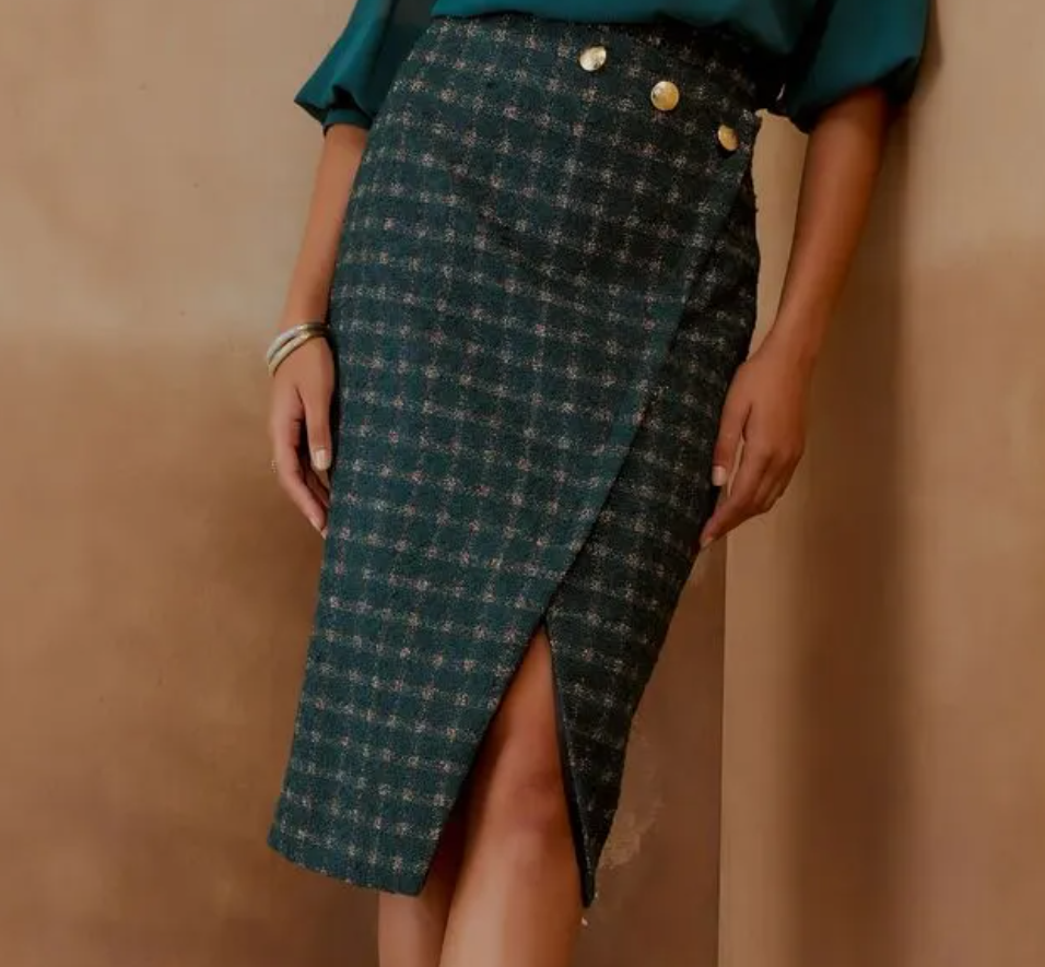 Saia Midi Tweed Hera - Agilita