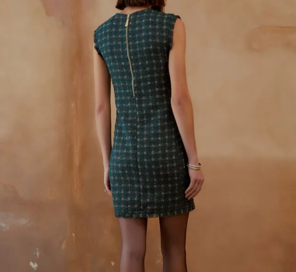 Vestido Curto Tweed Hera - Agilita