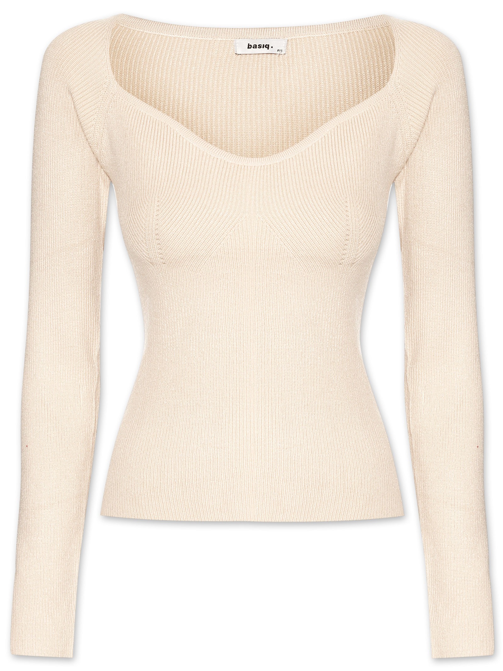 Blusa Feminina Tricot - Basiq - Bege - Oqvestir