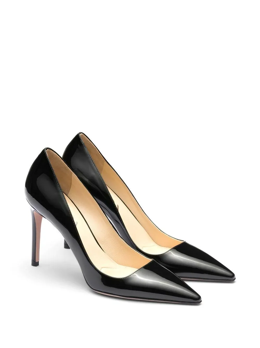 Prada scarpin de couro envernizado