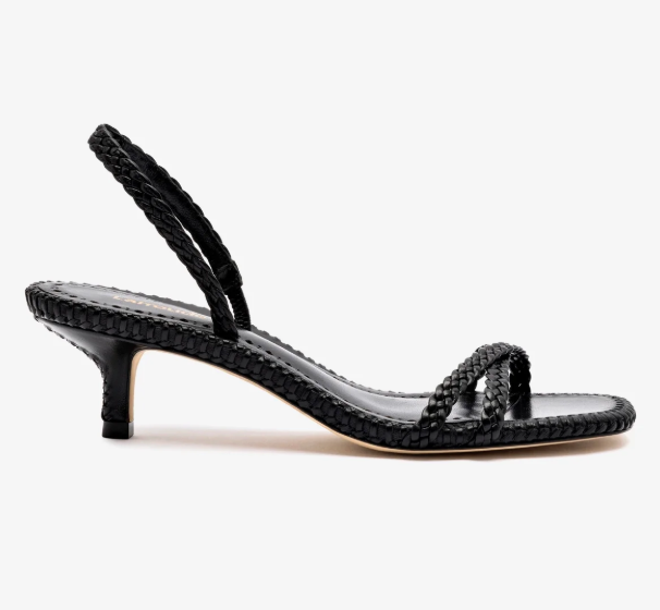 Mini Annie Sandal In Black Leather