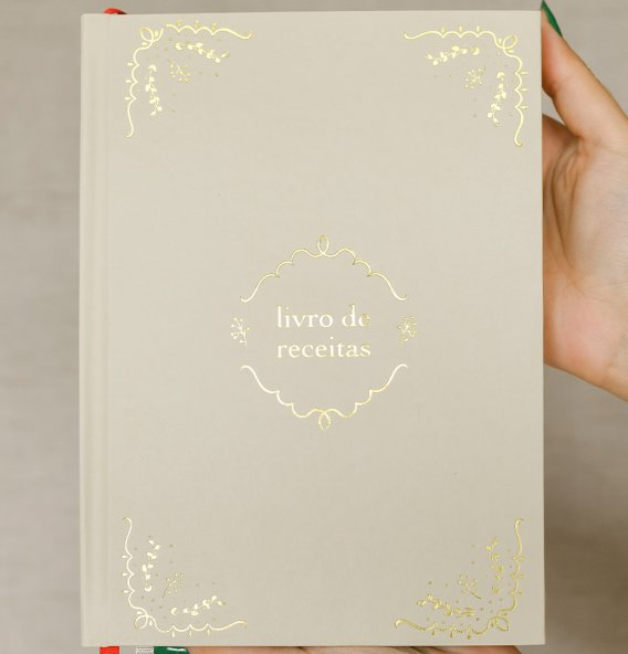 livro de receitas personalizado