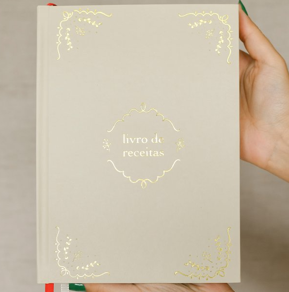 livro de receitas personalizado
