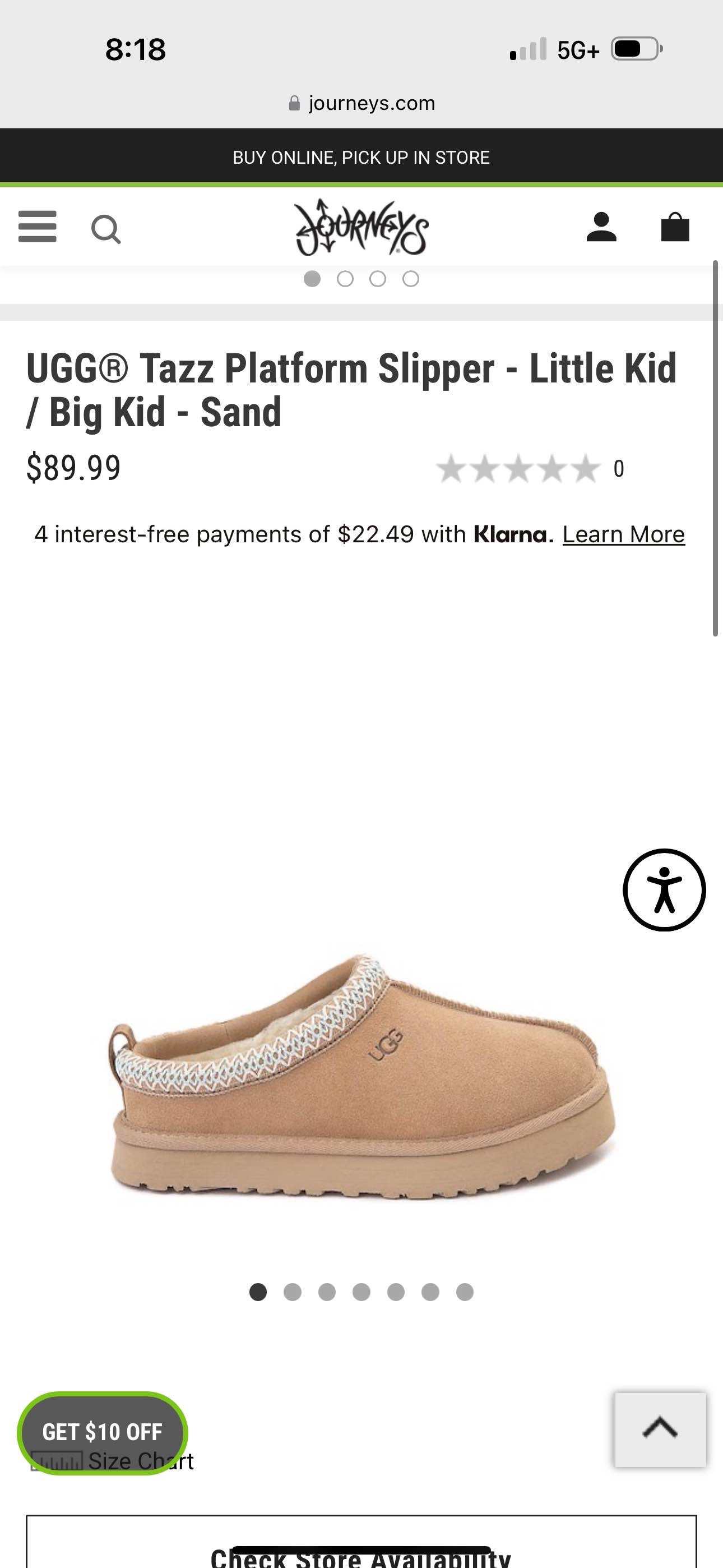 UGG Kids' Tazz Suede Platform Slippers (Youth)