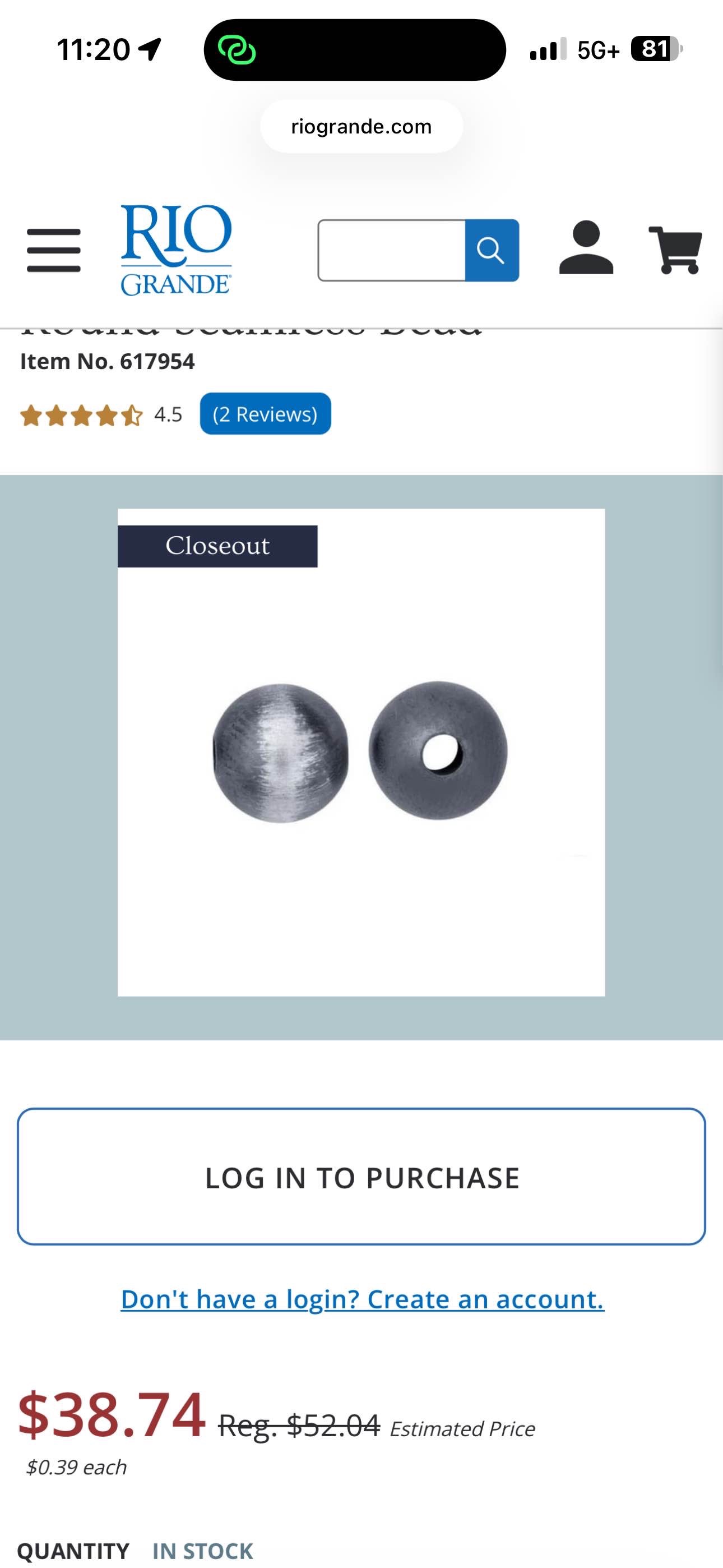 Sterling Silver Oxidized 3mm Round Seamless Bead