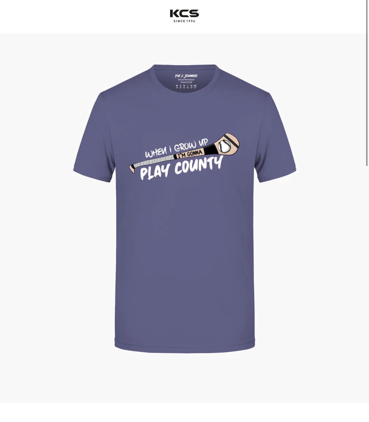 The 2 Johnnies - Gonna Play County T-Shirt - Denim Blue