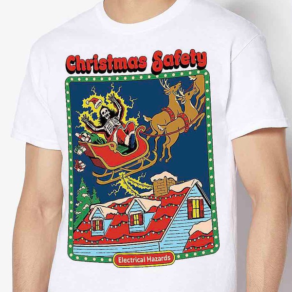 Christmas Safety T Shirt - Steven Rhodes - Spencer's