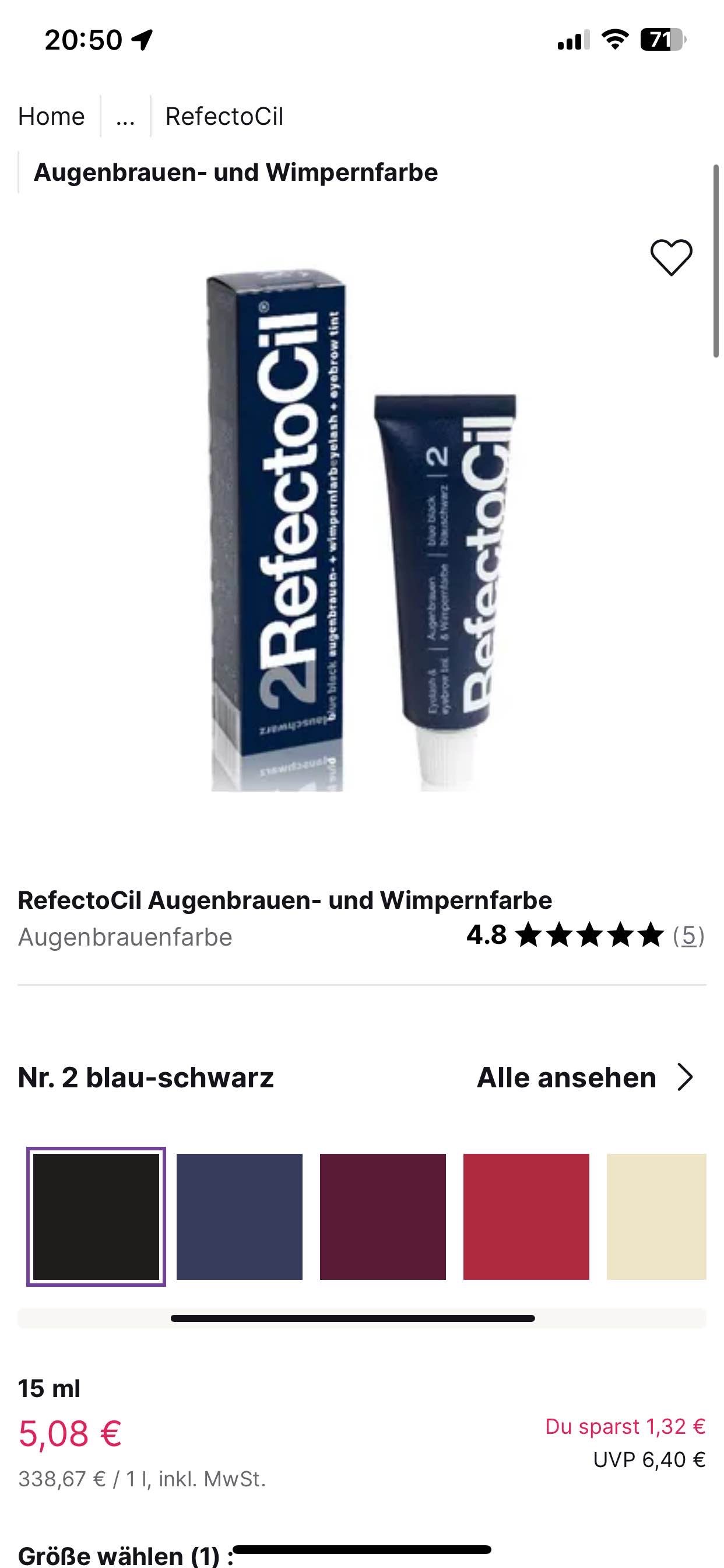 Wimpernfarbe - Flaconi