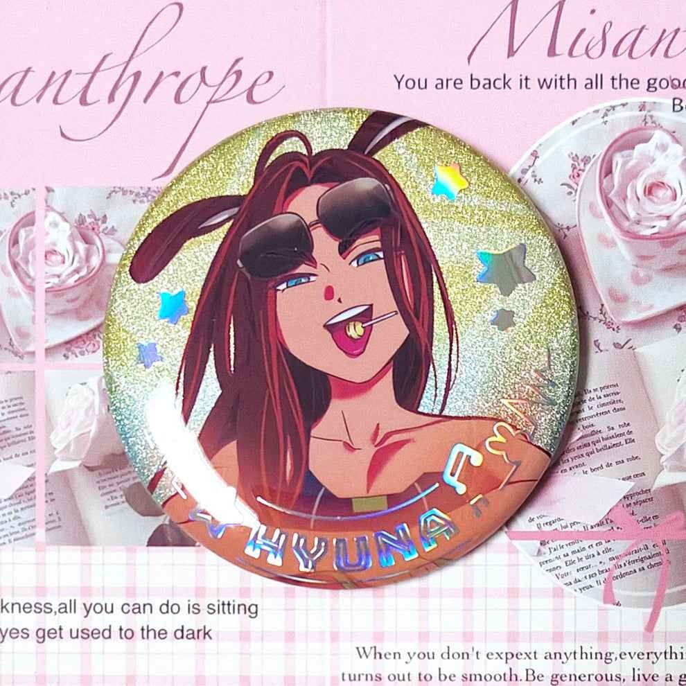 Alien Stage Rabbit Series Badge Blind Bag(AET) | Anime Pin Collectible (Single / Full Set 6) - Single (Random 1 PC)