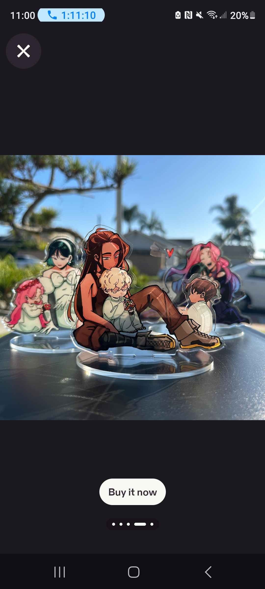 Alien Stage Kid Pairs Acrylic Stands - 4in''