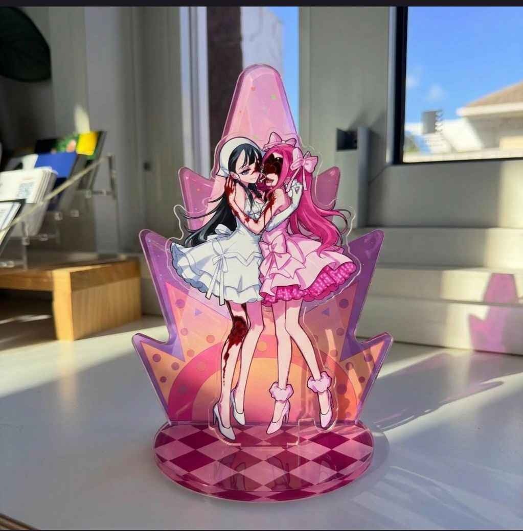 Mizi & Sua Acrylic Standee, Alien Stage Fan Art, Misu Inspired Desk Decor