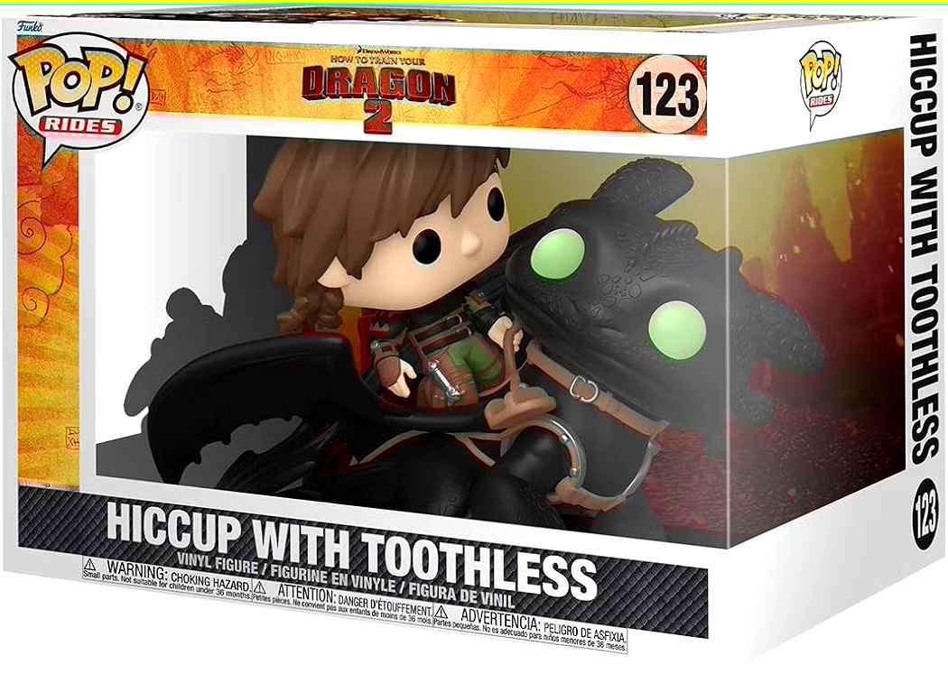 Funko Pop! Rides DLX: How to Train Your Dragon - Hiccup with Toothless : Amazon.ca: Toys & Games
