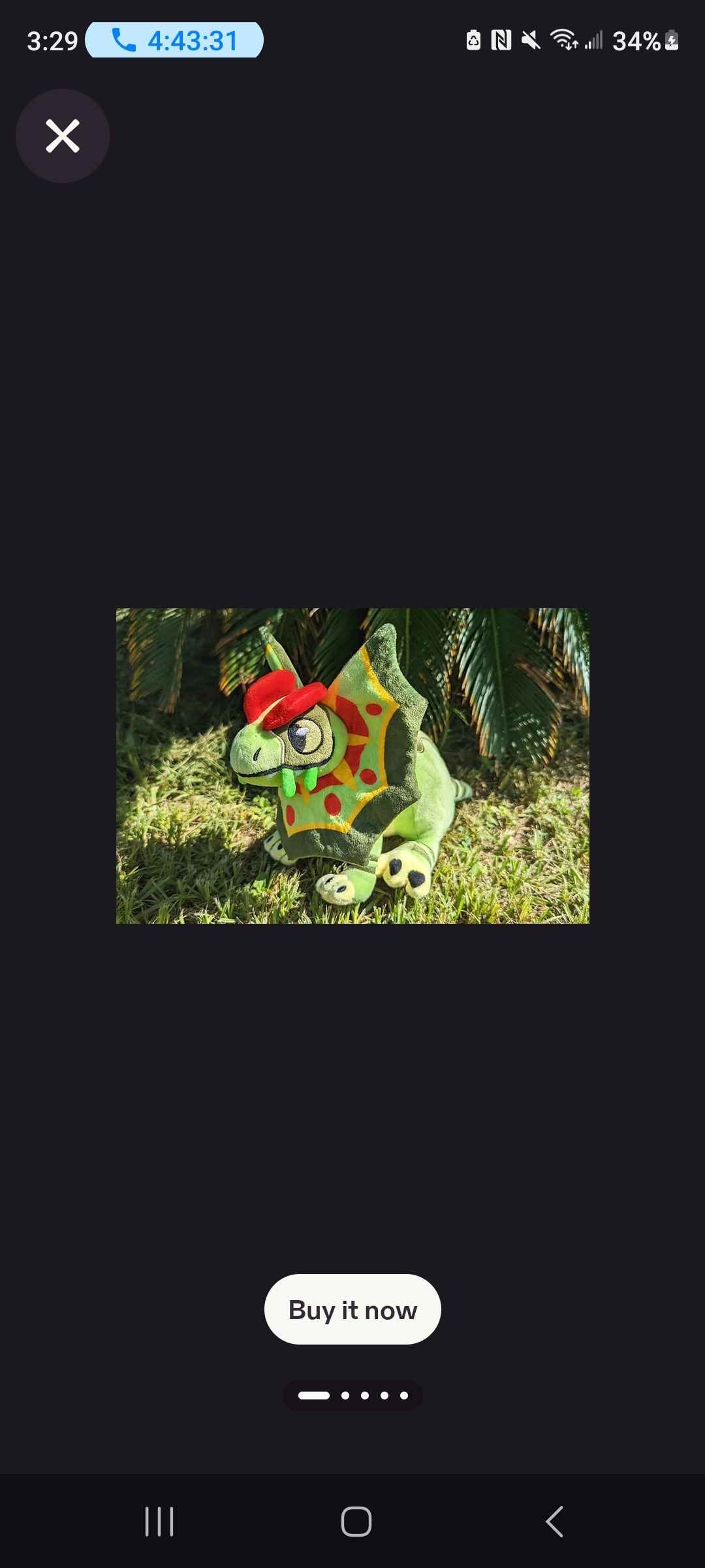 Spitter the Baby Dilophosaurus Plush