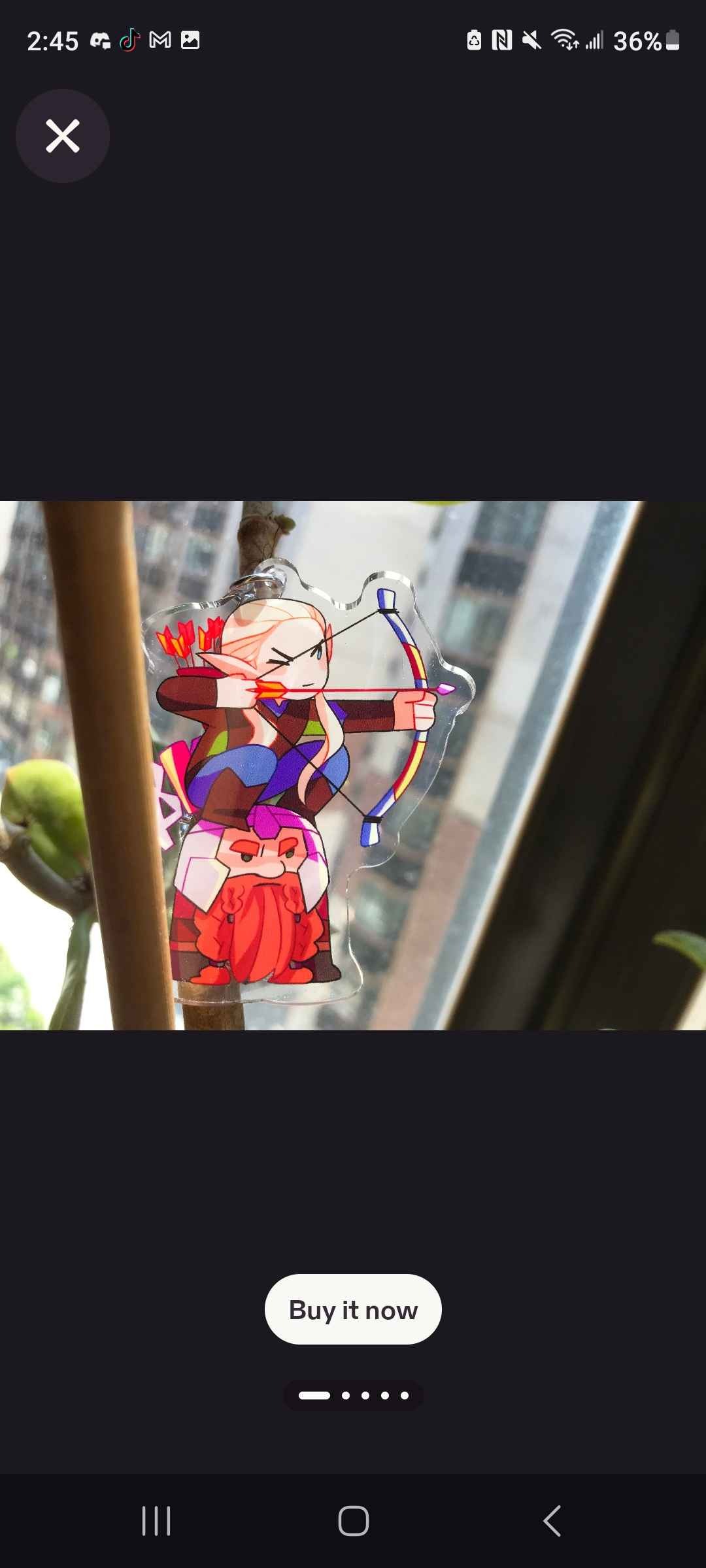 Legolas and Gimli (Gigolas) | Acrylic Keychain Charm