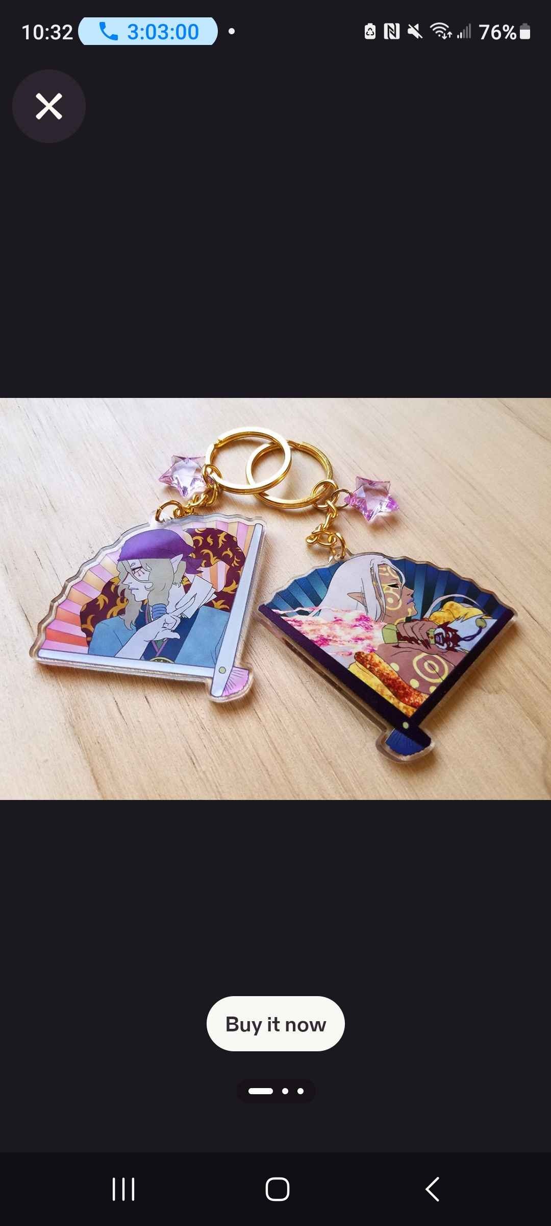 Mononoke Kusuriuri (Medicine Seller) 2" Double Sided Clear Acrylic Keychain