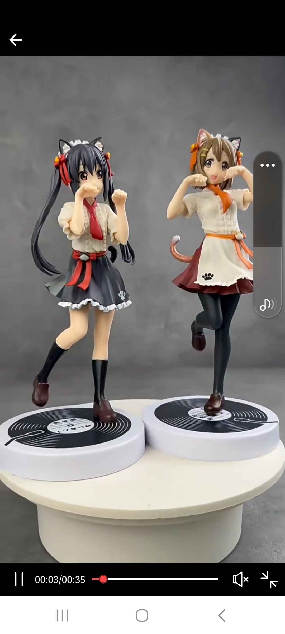 K-On! Cat-Themed Azusa Nakano & Yui Hirasawa Cute Anime Girl Figure Model Ornaments Toy Wholesale