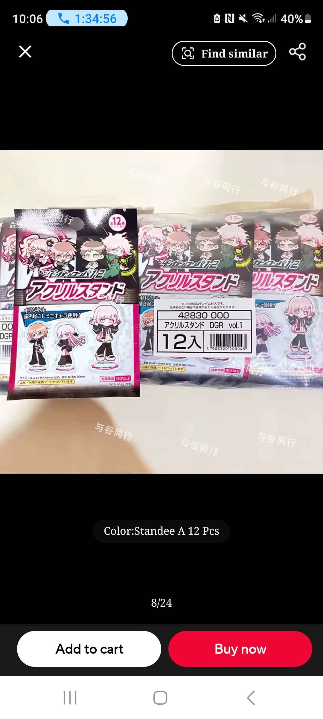 Spike Chunsoft Danganronpa 1 2 Acrylic Stand Big Button Badge Keychain Anime Blind Bag Sticker Trading Card For Collectors