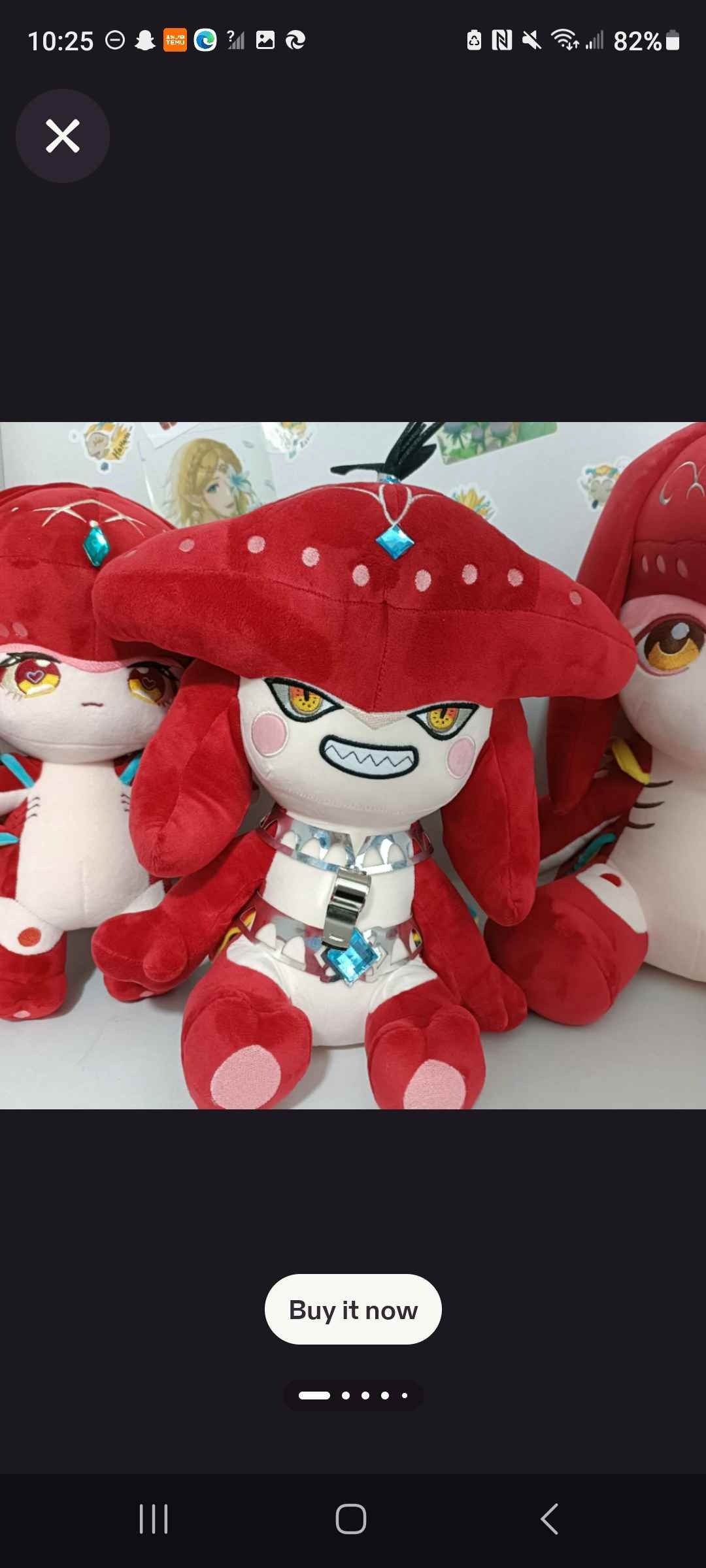 The Legend of Zelda Sidon Stuffed Plush Toys, Tears of The Kingdom Adorable Plush, Best Furret Gift for kids, friends, lovers, game fans