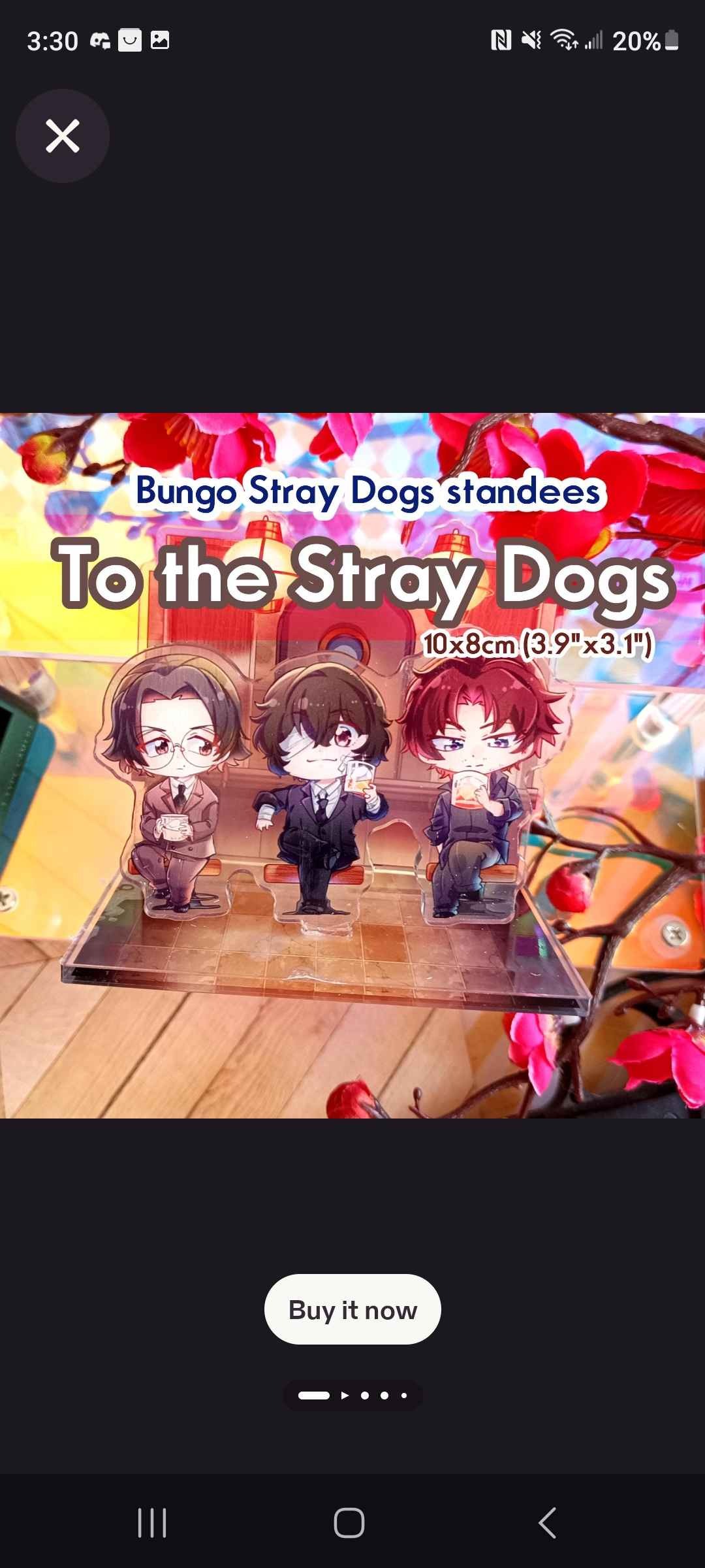 Bungo Stray Dogs Acrylic Standee – Buraiha Trio Lupin Diorama (10x8cm)