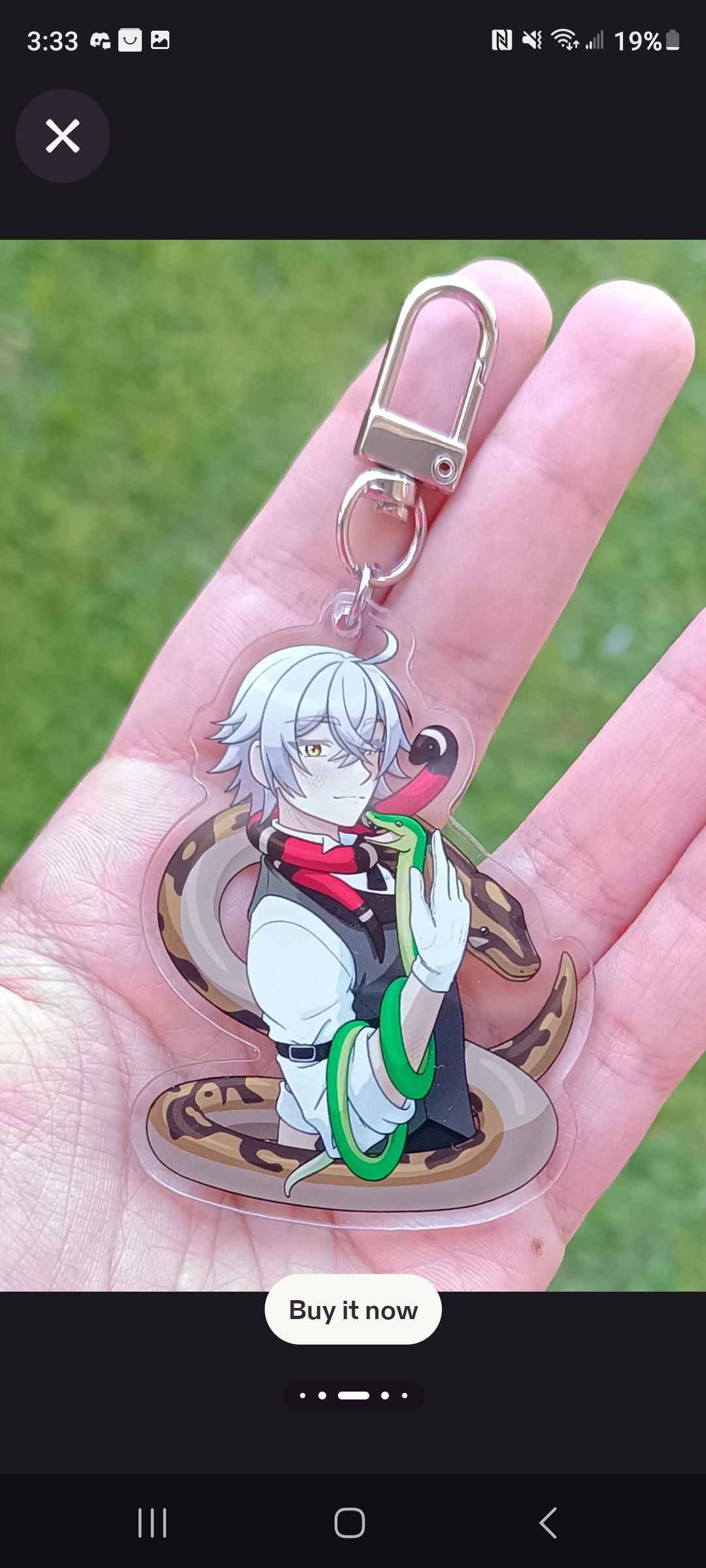 Anime demon butler acrylic keychains