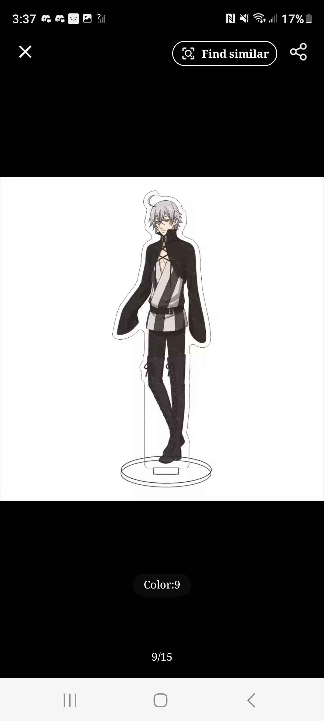 16CM Anime Figure Black Butler‌ Ciel Phantomhive Sebasuchan Mikaerisu Alois Trancy Cos Acrylic Stand Ornaments Chrismas Gifts