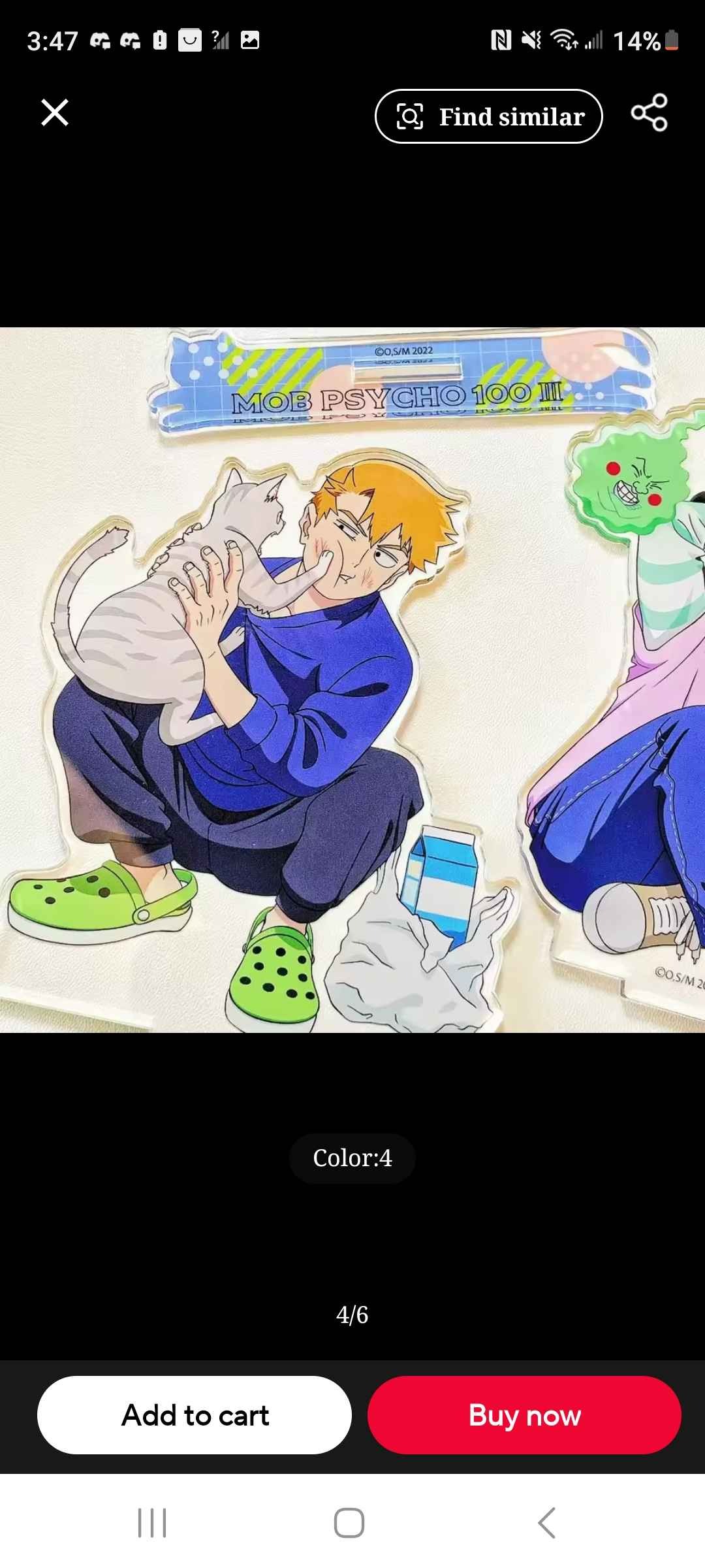 Mob Psycho Anime Acrylic Stand Ekubo Kageyama Figure Shigeo Reigen Arataka Standee Desktop Ornament Accessories Room Display