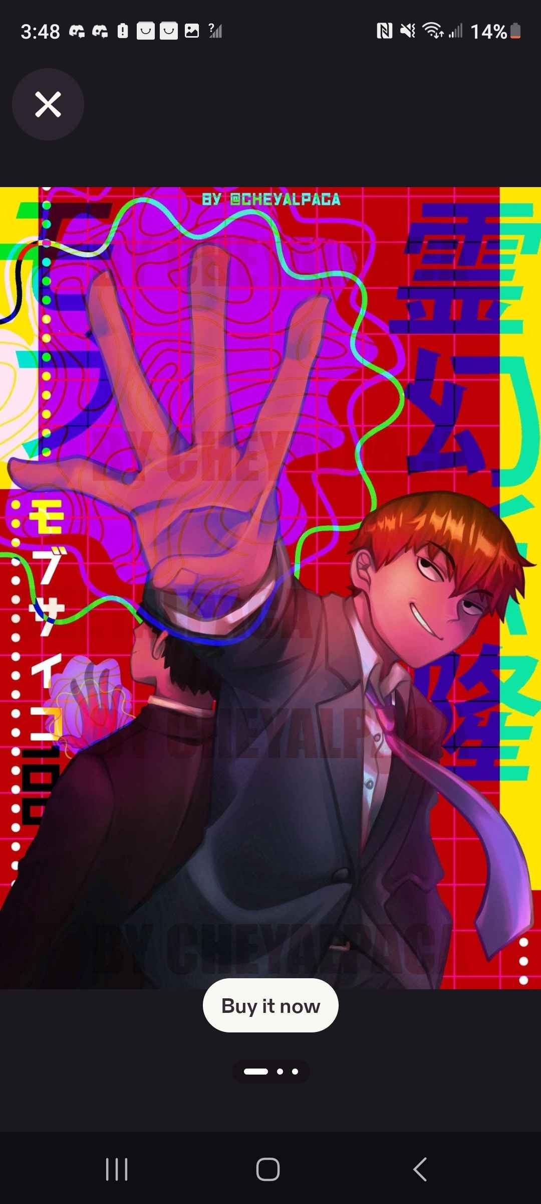 Reigen 1000% | Mob Psycho 100 Print Illustration - A5 Size
