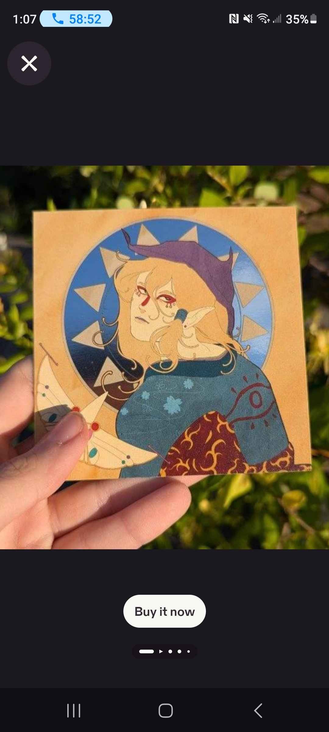 Mononoke medicine seller holographic print