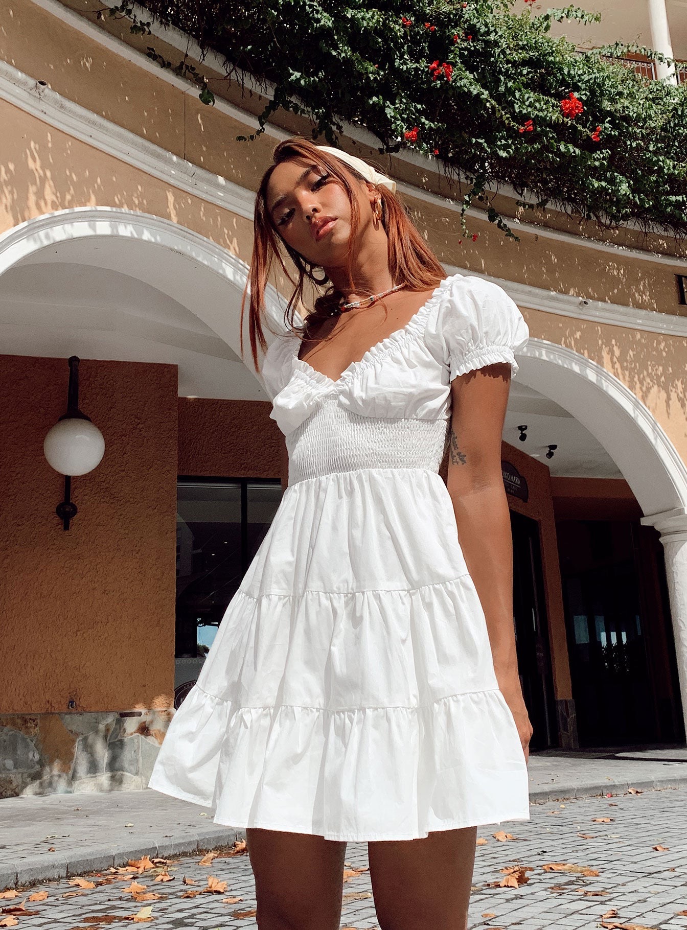 Daniela Mini Dress White - US 0 / White