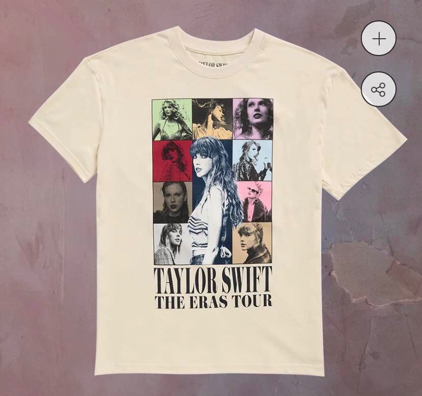 Taylor Swift The Eras Tour Beige T-Shirt