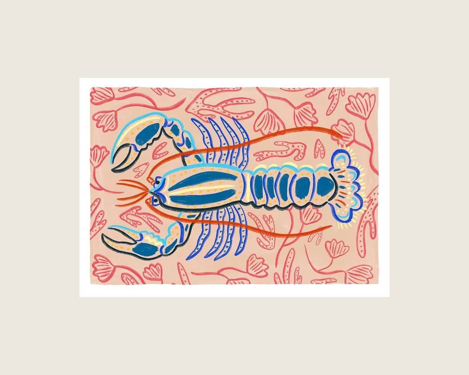 Blue Lobster Study — Camilla Perkins