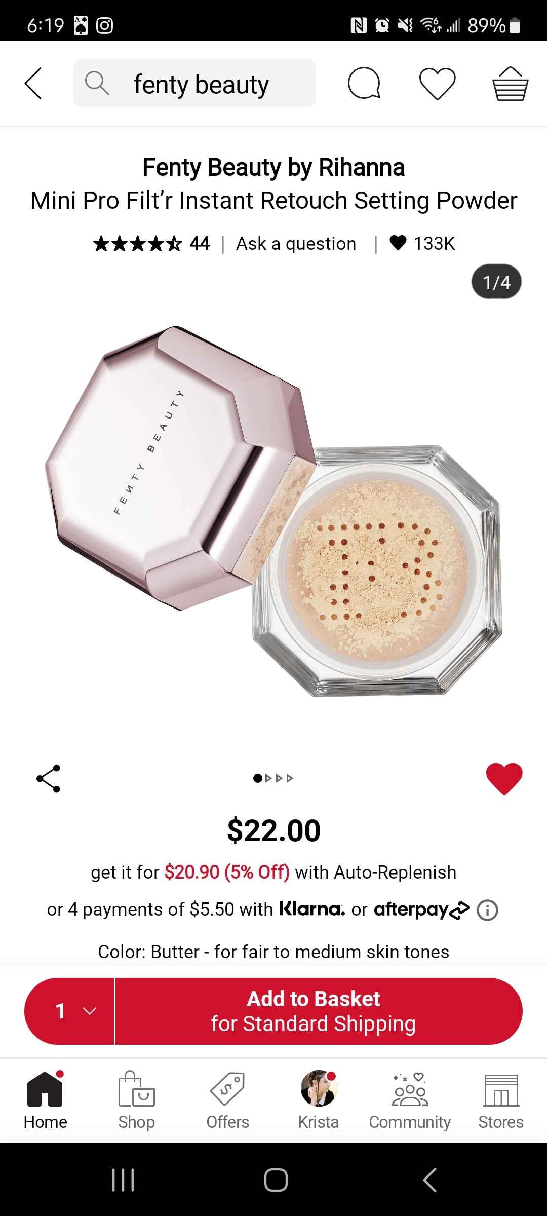 Mini Pro Filt'r Instant Retouch Setting Powder