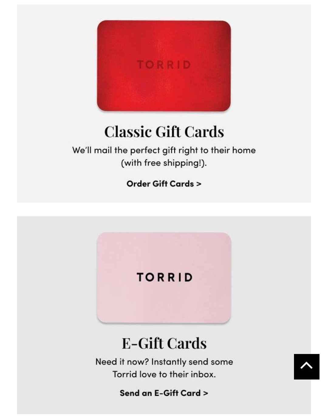 Torrid Gift Card