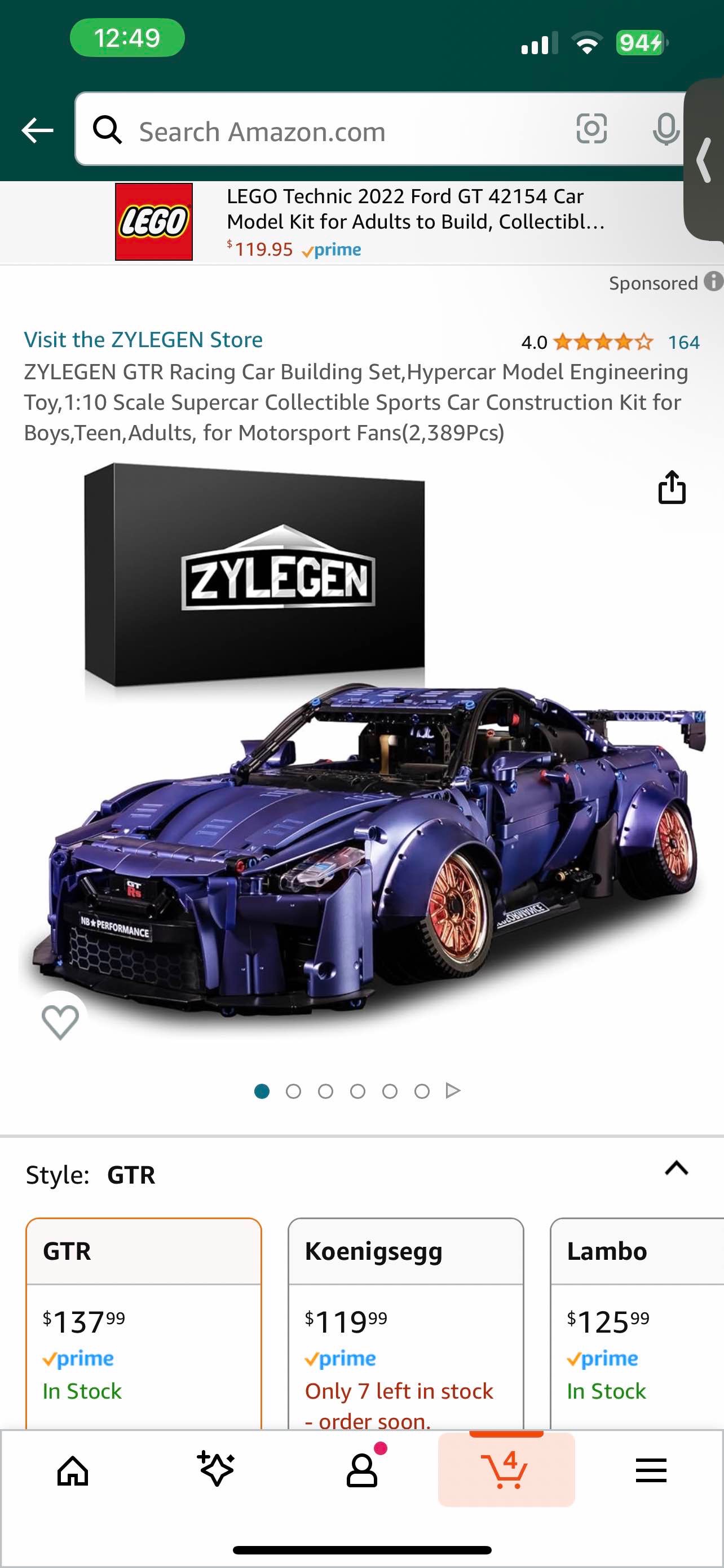 Zylegen GTR Lego Car