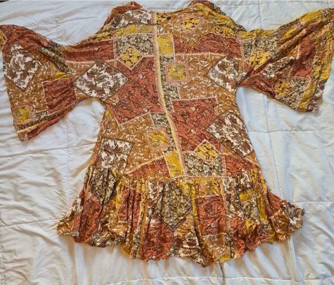 Rip Curl Boho Floral Mini Dress – Size Large